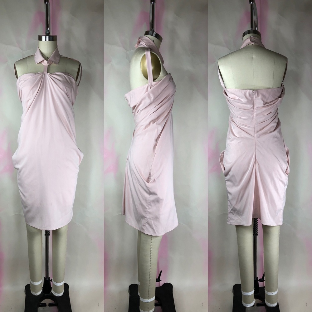 Saku New York Collar Linked Rose Quartz Dress Cut Out - Picture 3 of 6